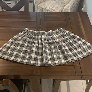 Wild Fable - Size XL Blue White Plaid Elastic Waistband Skirt